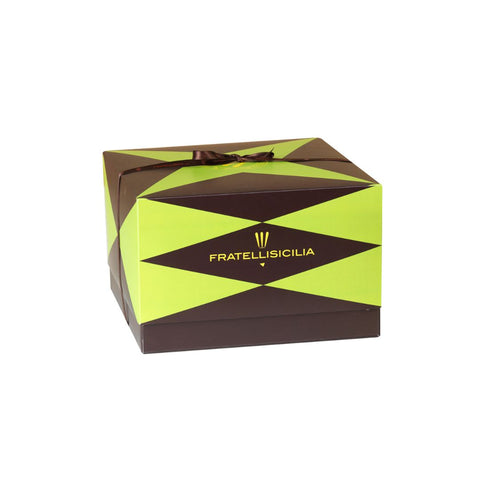 Fratelli Sicilia Pistachio panettone with 200g jar of pistachio cream