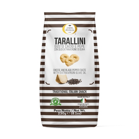 Terre di Puglia Millerighe Tarallini Cacio e Pepe 230g
