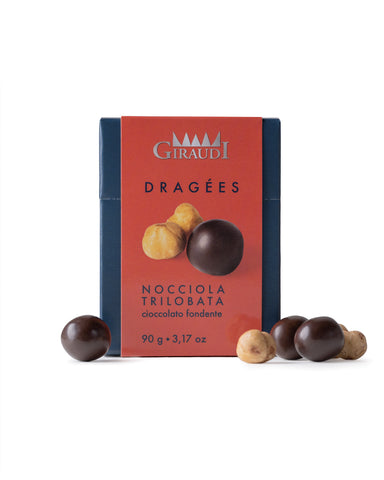 Giraudi hazelnuts & dark chocolate dragèes 90g
