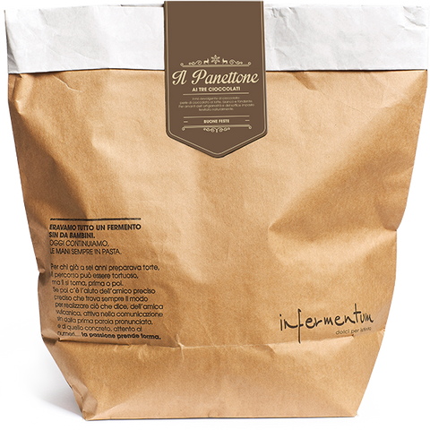 Infermentum Ai Tre Cioccolati panettone 1kg