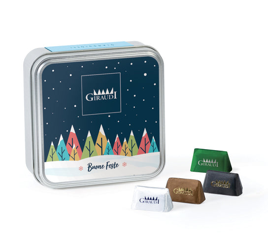 Giraudi happy holidays tin box