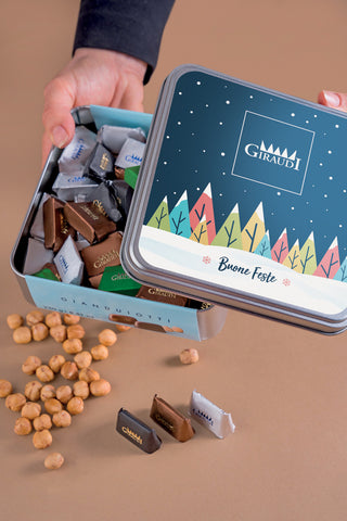 Giraudi happy holidays tin box