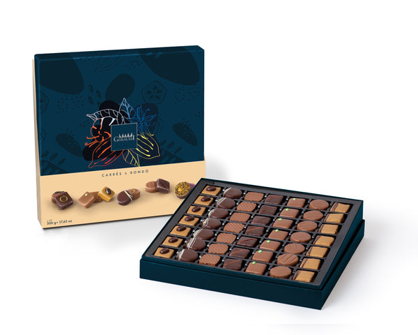 Giraudi carrés e rondò pralines box 49pc
