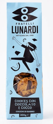 Fratelli Lunardi Chocolate & Coconut Cookies 300g