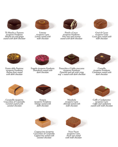 Giraudi carrés e rondò pralines box 49pc