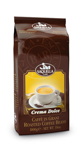 Saquella Crema Dolce Coffee Beans 1kg