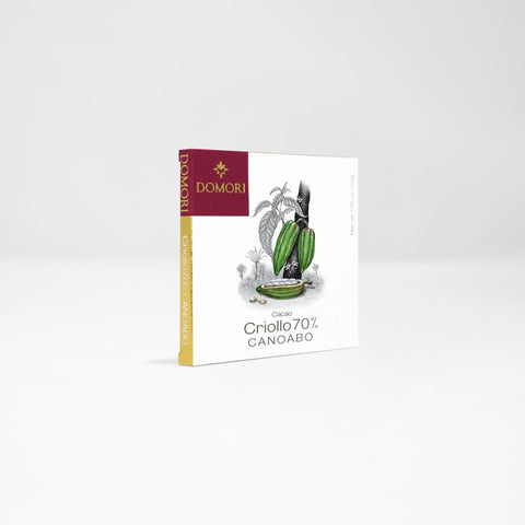 Domori Chocolate bar: Criollo Canoabo cocoa 70% 50g