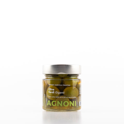 Agnoni Giant Green Olives 212ml
