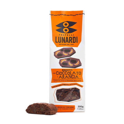 Fratelli Lunardi Biscuits chocolate/orange 200g
