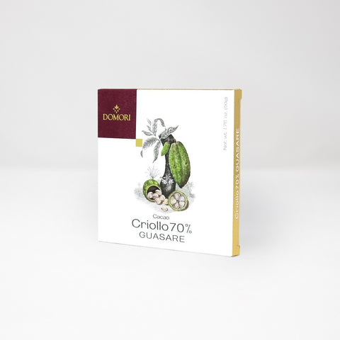 Domori Chocolate bar: Criollo Guasare cocoa 70% 50g
