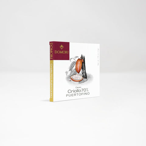 Domori Chocolate bar: Criollo Puertofino cocoa 70% 30g