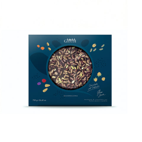 Giraudi quadrellona dark chocolate & pistachio 750g