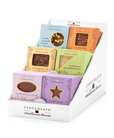 Antica Torroneria Piemontese torrone chocolate 40g single chocolate bar - chocolate with nougat grains