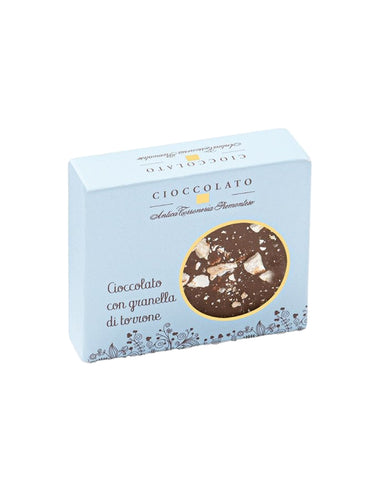 Antica Torroneria Piemontese torrone chocolate 40g single chocolate bar - chocolate with nougat grains