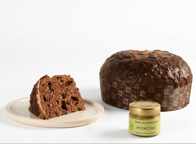 Fratelli Sicilia Dark Chocolate Dough with Crunchy Pistachio Cream in Jar 600g