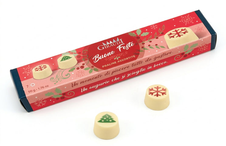 Giraudi Mixed Christmas Pralines in Box 50g