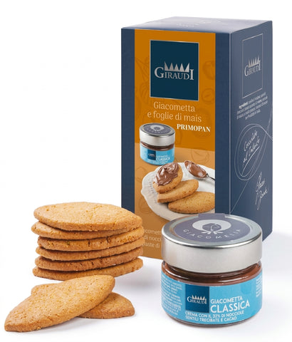 Giraudi Primopan: Hazelnuts Spreadable Cream and Biscuits 100gr