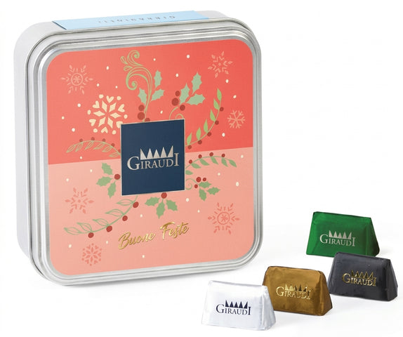 Giraudi Mixed Gianduiotti in Christmas Tin 250g