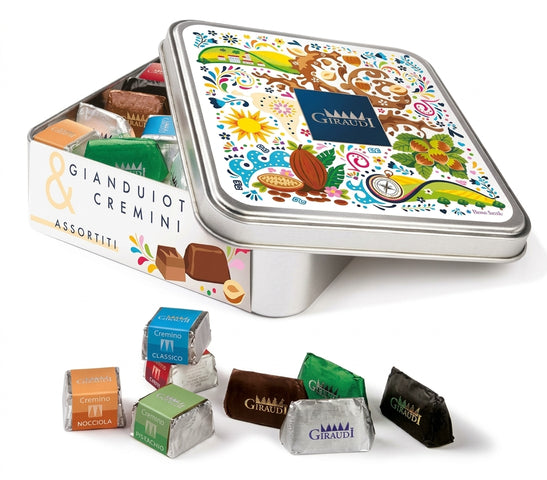 Giraudi Mixed Gianduiotti and Cremini in Tin Box 250g