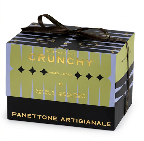 Fratelli Sicilia Dark Chocolate Dough with Crunchy Pistachio Cream in Jar 600g