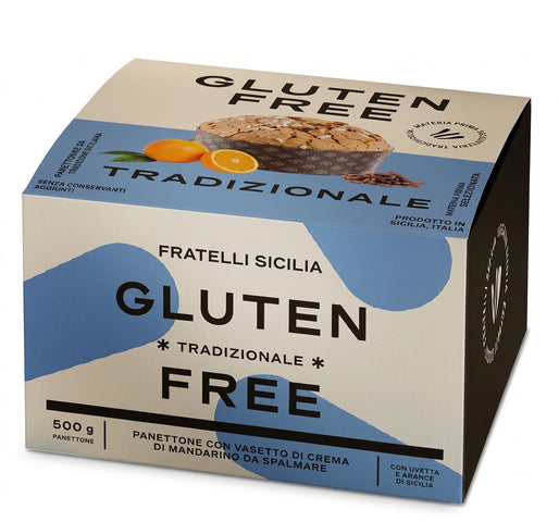 Fratelli Sicilia Traditional Panettone with Raisin and Orange - Gluten Free 500g